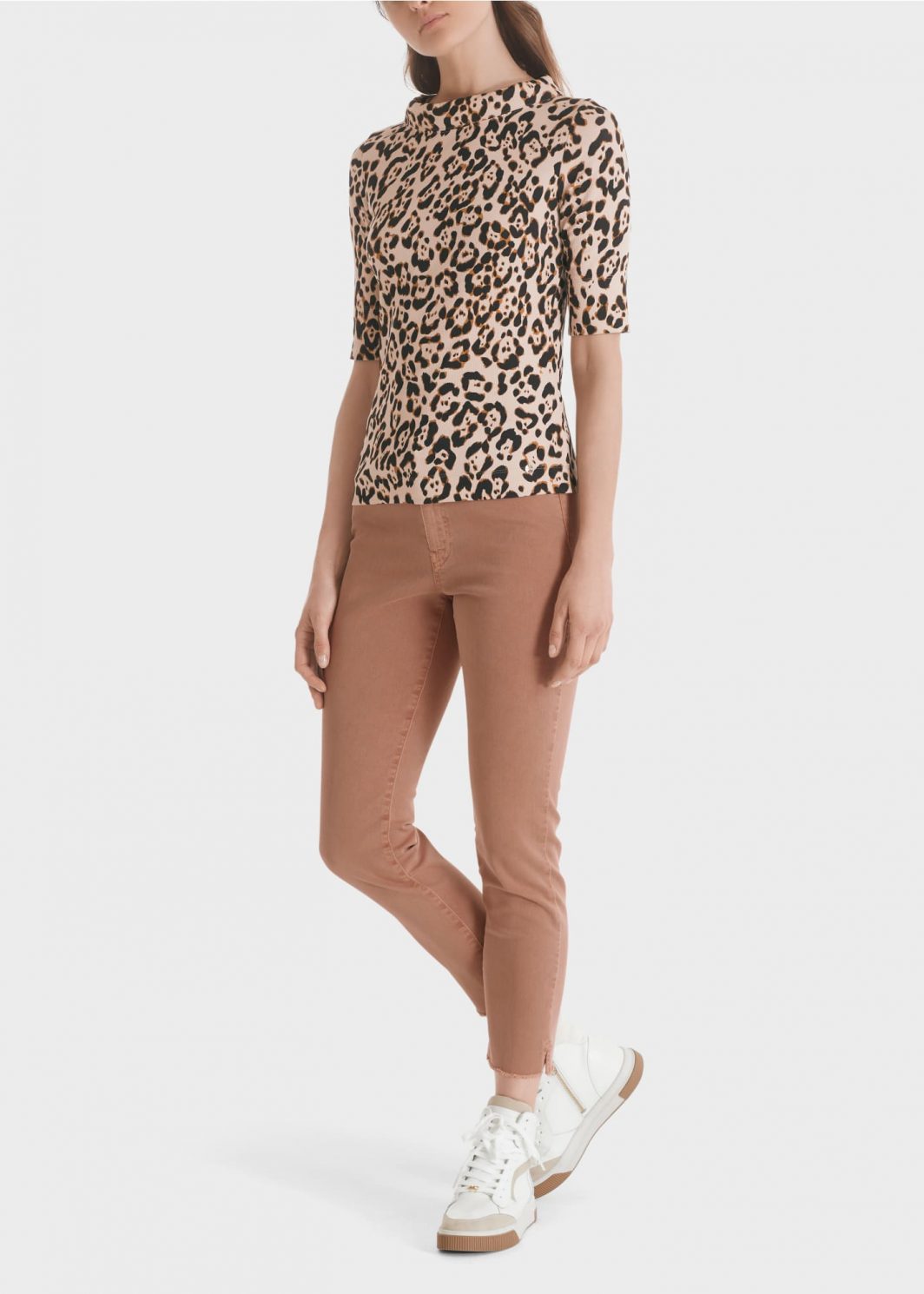 Katoenen t-shirt luipaardprint