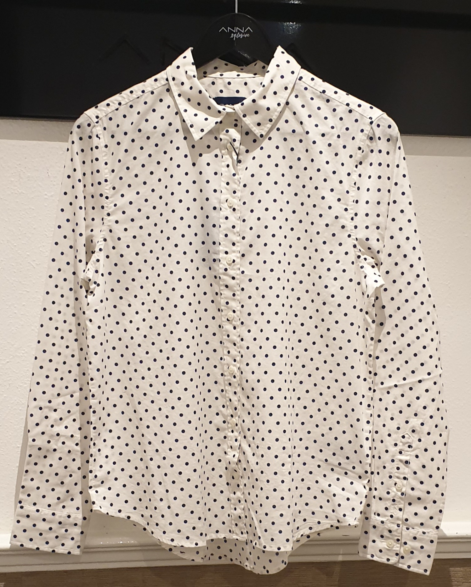 Leerling Radioactief oplichterij Gant blouse met stippen | Anna Xqlusive