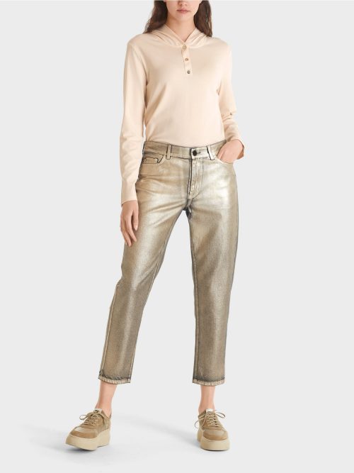 Marc Cain Collections jeans in goudcoating