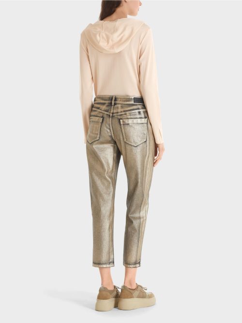Marc Cain Collections jeans in goudcoating