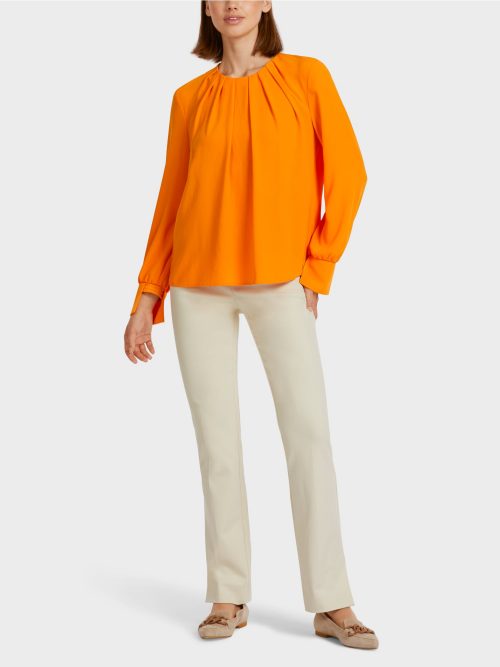 Marc Cain Collections blouse met plooidetails