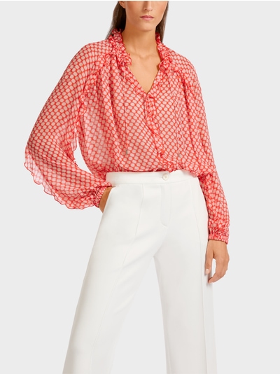 Marc Cain Collections blouse met ruches