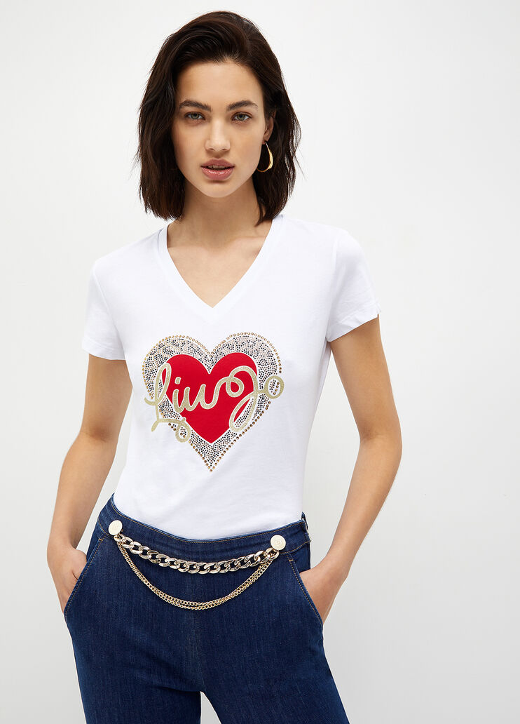 Liu Jo t-shirt red heart