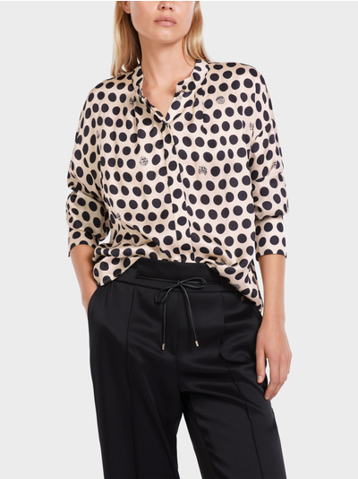 Marc Cain Collections blouse met stippen