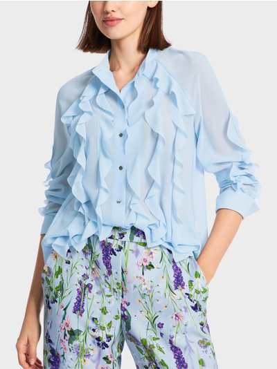 Marc Cain Collections blouse met volants